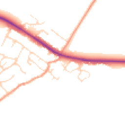 Daytime road noise heatmap for LE7 9GF