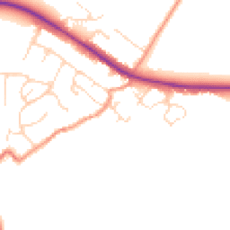 Daytime road noise heatmap for LE7 9GR
