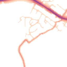 Daytime road noise heatmap for LE7 9HP