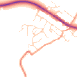 Daytime road noise heatmap for LE7 9HQ