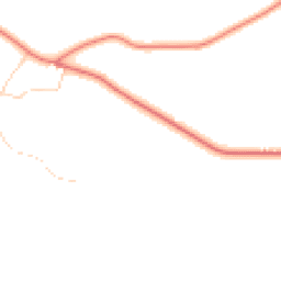 Daytime road noise heatmap for LE7 9JU