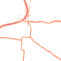Daytime road noise heatmap for LE7 9LT