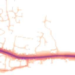 Daytime road noise heatmap for LE7 9ND
