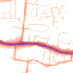 Daytime road noise heatmap for LE7 9RA