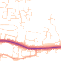 Daytime road noise heatmap for LE7 9RD