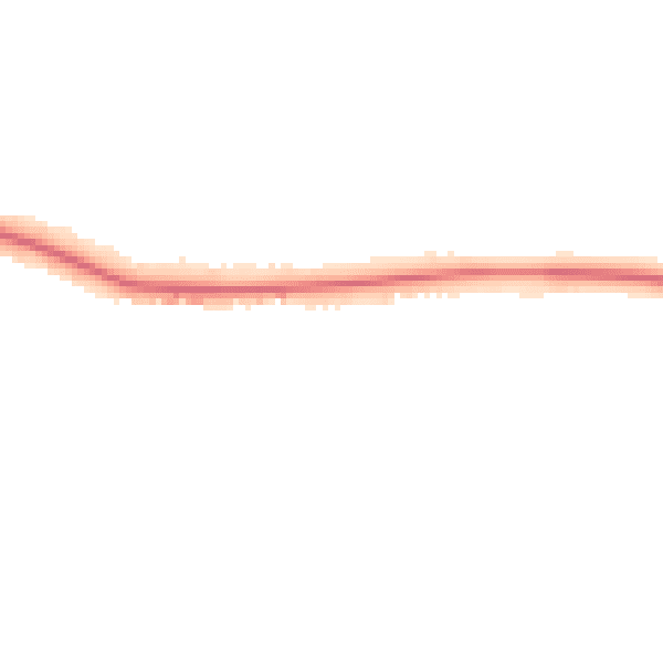 Night-time road noise heatmap for LE7 9RW