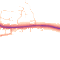 Daytime road noise heatmap for LE7 9RZ