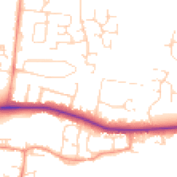 Daytime road noise heatmap for LE7 9SR
