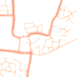 Daytime road noise heatmap for LE7 9TU