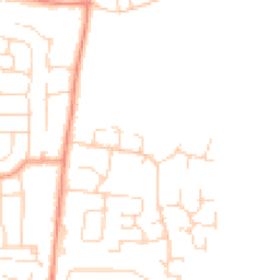 Daytime road noise heatmap for LE7 9UL