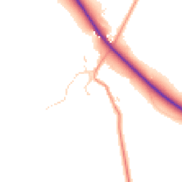 Daytime road noise heatmap for LE7 9WF