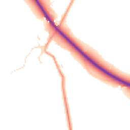 Daytime road noise heatmap for LE7 9WU