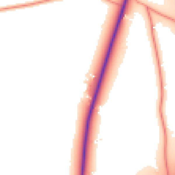 Daytime road noise heatmap for LE9 1RH