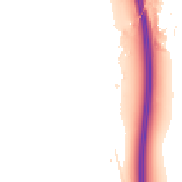 Night-time road noise heatmap for LE9 1SL
