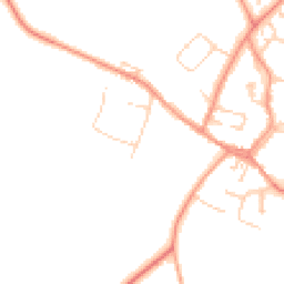 Daytime road noise heatmap for LE9 1SW