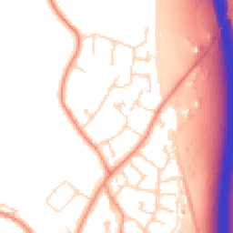 Daytime road noise heatmap for LE9 1SX