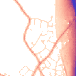 Daytime road noise heatmap for LE9 1TE