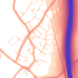 Daytime road noise heatmap for LE9 1UA