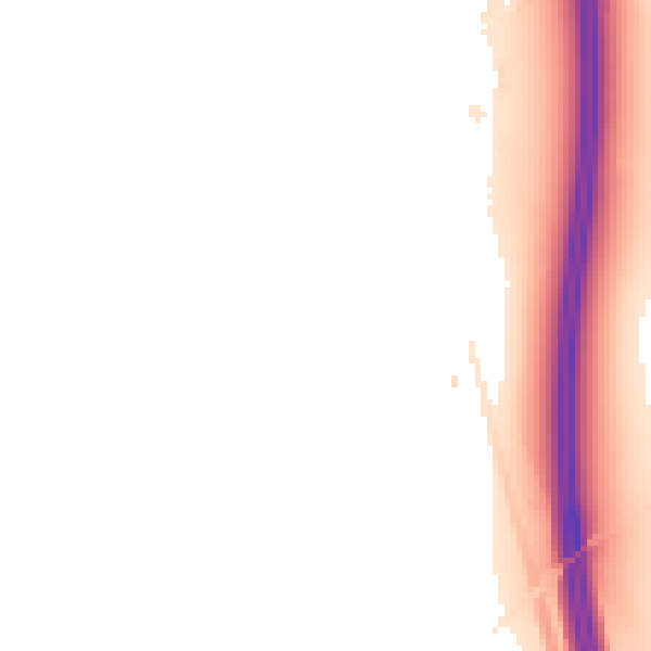 Night-time road noise heatmap for LE9 1UA