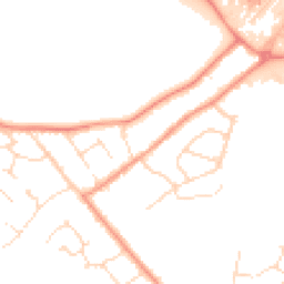 Daytime road noise heatmap for LE9 2AL
