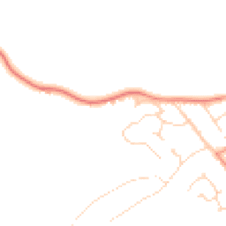 Daytime road noise heatmap for LE9 2BG
