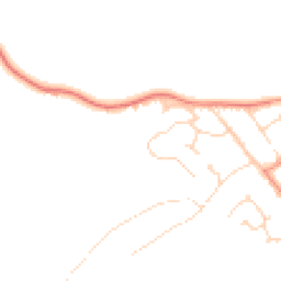 Daytime road noise heatmap for LE9 2BU