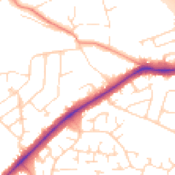 Daytime road noise heatmap for LE9 2LT