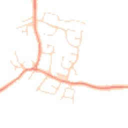 Daytime road noise heatmap for LE9 3BD
