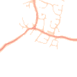 Daytime road noise heatmap for LE9 3BE