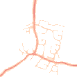 Daytime road noise heatmap for LE9 3BH
