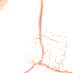 Daytime road noise heatmap for LE9 3BP