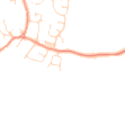 Daytime road noise heatmap for LE9 3BR