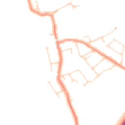 Daytime road noise heatmap for LE9 3EA