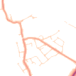 Daytime road noise heatmap for LE9 3HF