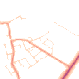 Daytime road noise heatmap for LE9 3ZG