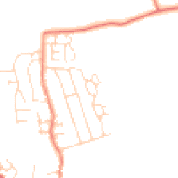 Daytime road noise heatmap for LE9 4AG