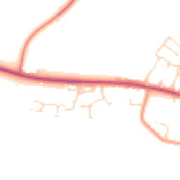 Daytime road noise heatmap for LE9 4BE