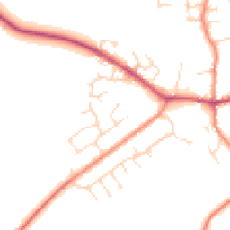 Daytime road noise heatmap for LE9 4BU
