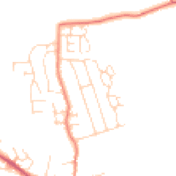 Daytime road noise heatmap for LE9 4DE