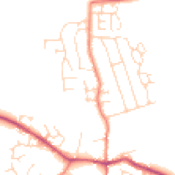 Daytime road noise heatmap for LE9 4DF