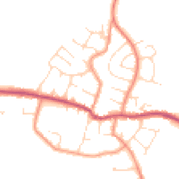 Daytime road noise heatmap for LE9 4EZ