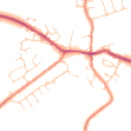 Daytime road noise heatmap for LE9 4LA