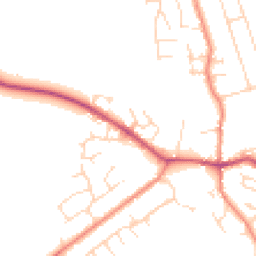 Daytime road noise heatmap for LE9 4PT
