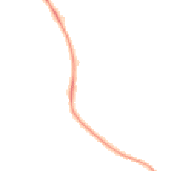 Night-time road noise heatmap for LE9 6NE