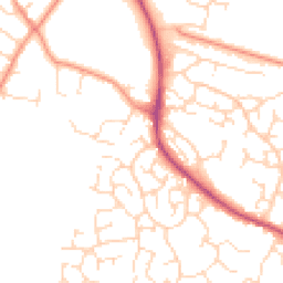 Daytime road noise heatmap for LE9 6NP
