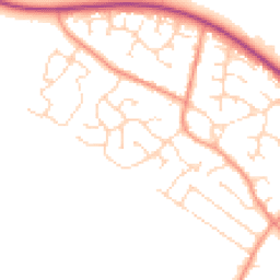 Daytime road noise heatmap for LE9 6NY