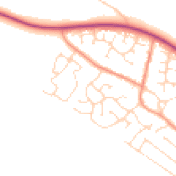 Daytime road noise heatmap for LE9 6QL