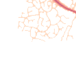 Daytime road noise heatmap for LE9 6WR