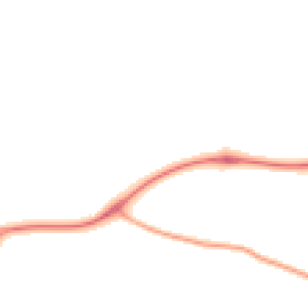 Night-time road noise heatmap for LE9 7NH