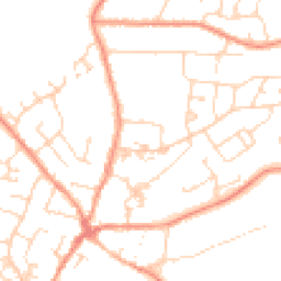 Daytime road noise heatmap for LE9 8BG